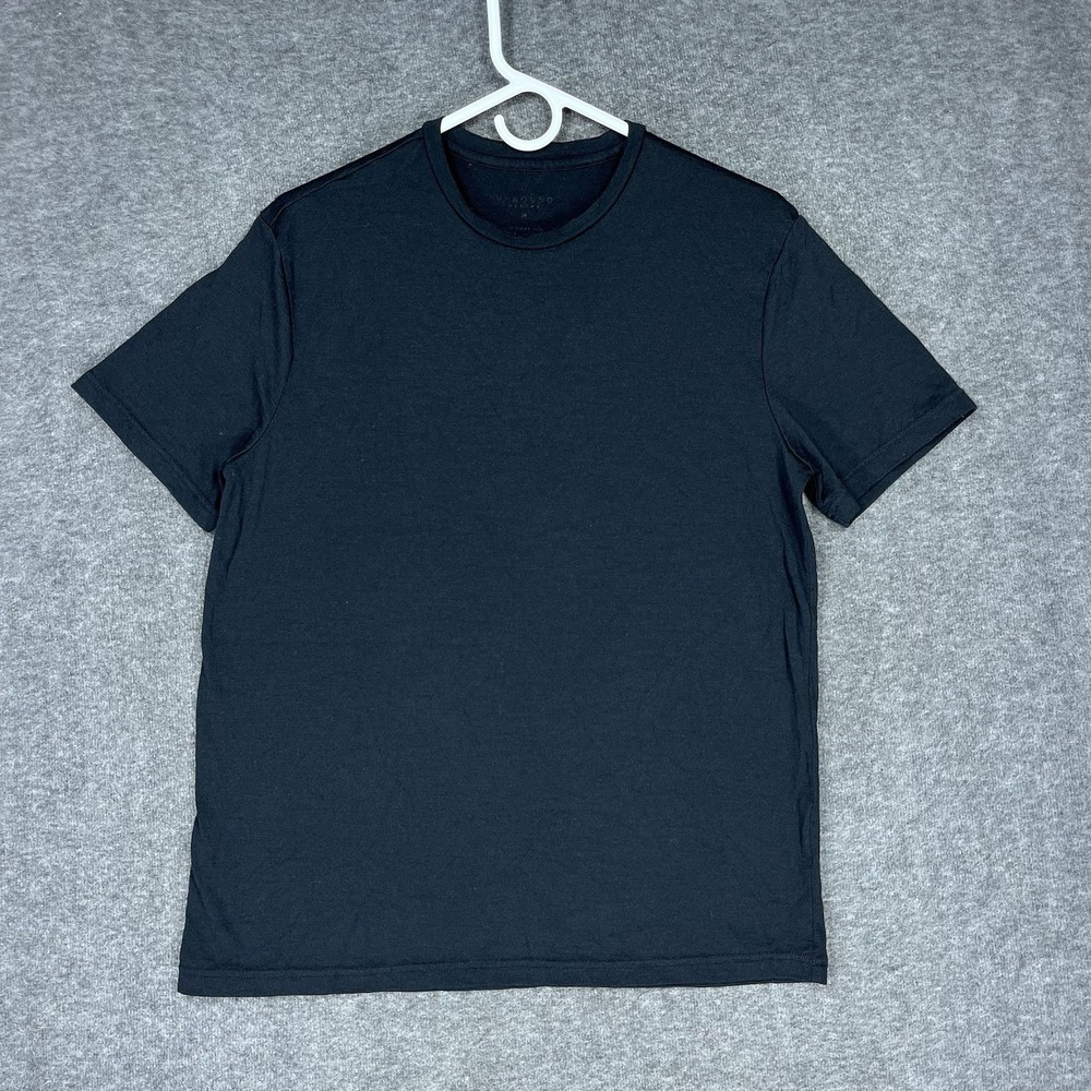 Unbound Merino Crew T-Shirt Men's M Black 100% Merino Wool Lightweight
